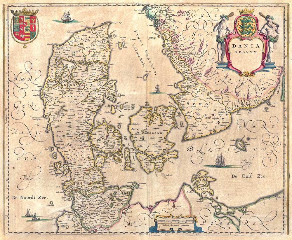 Denemarken 1645 Willem Blaeu